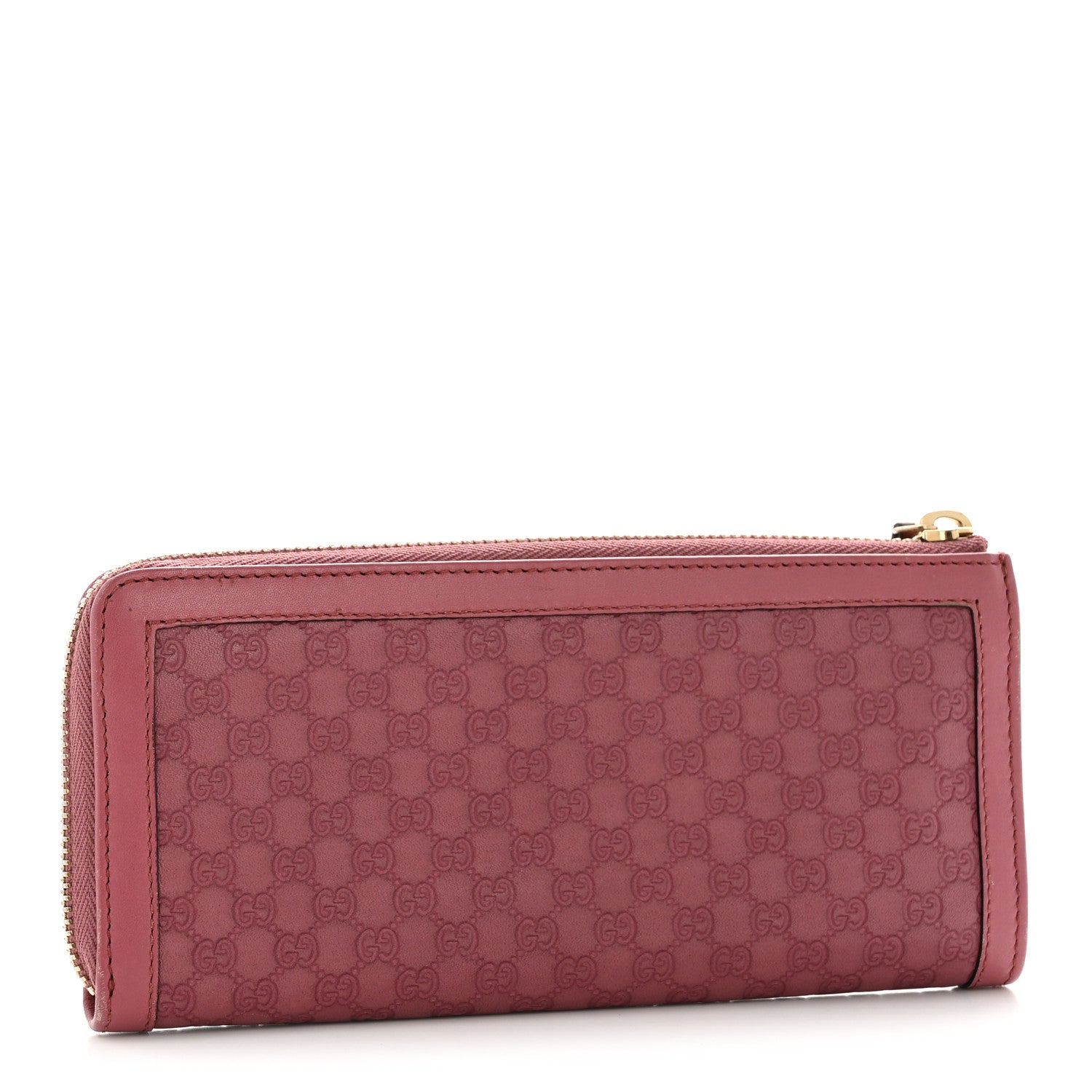 Gucci Microguccissima Sukey Zip Around Wallet Vintage Rose