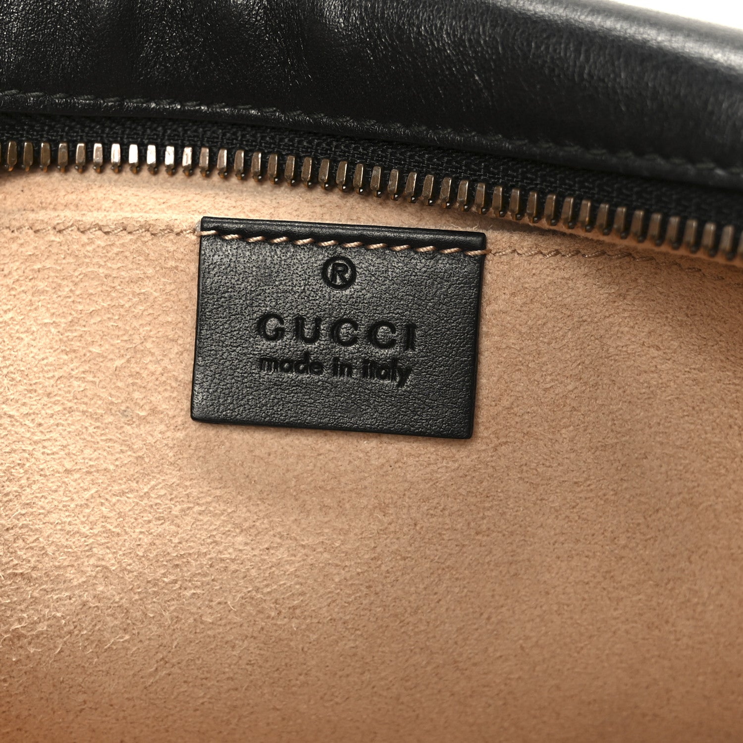 Gucci Calfskin Matelasse Small GG Marmont Chain Shoulder Bag Black