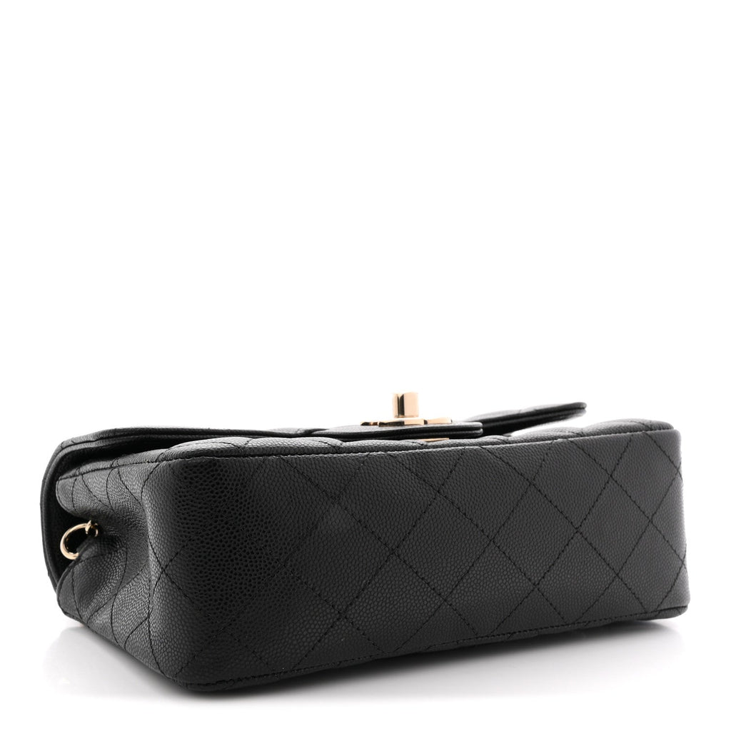 Chanel Caviar Quilted Mini Rectangular Flap Black