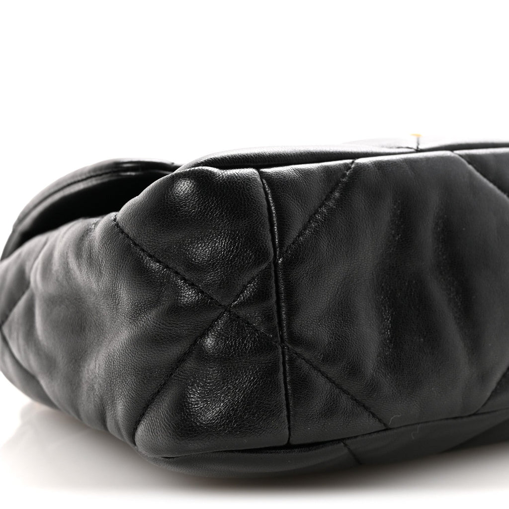 Chanel Lambskin Quilted Medium Chanel 19 Flap Black