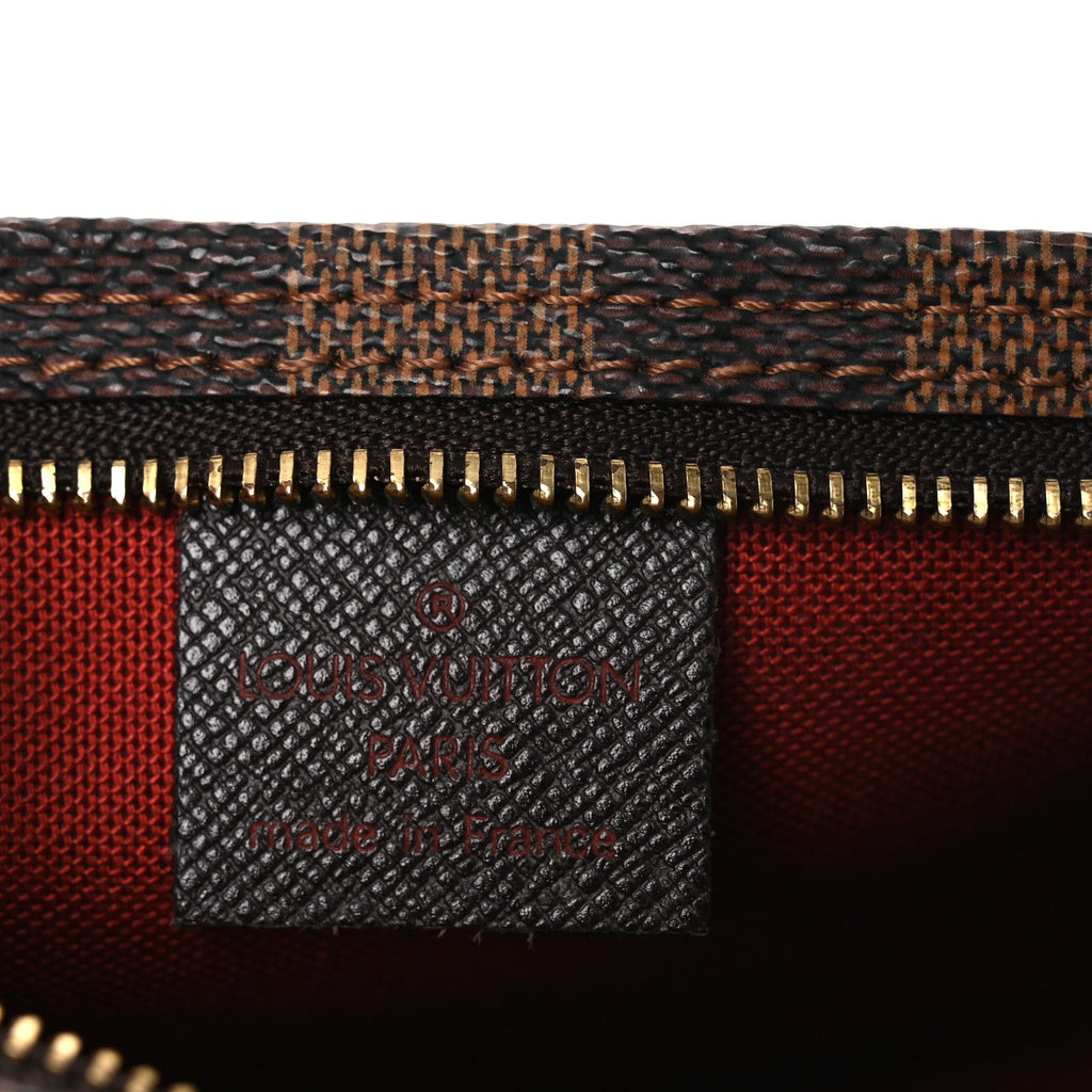 Louis Vuitton Damier Ebene Trousse Make Up Bag Pochette