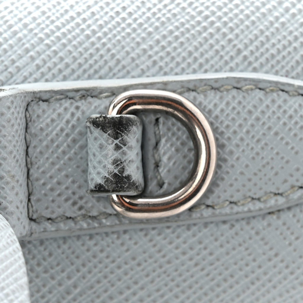 Prada Saffiano Lux Sound Top Handle Light Blue