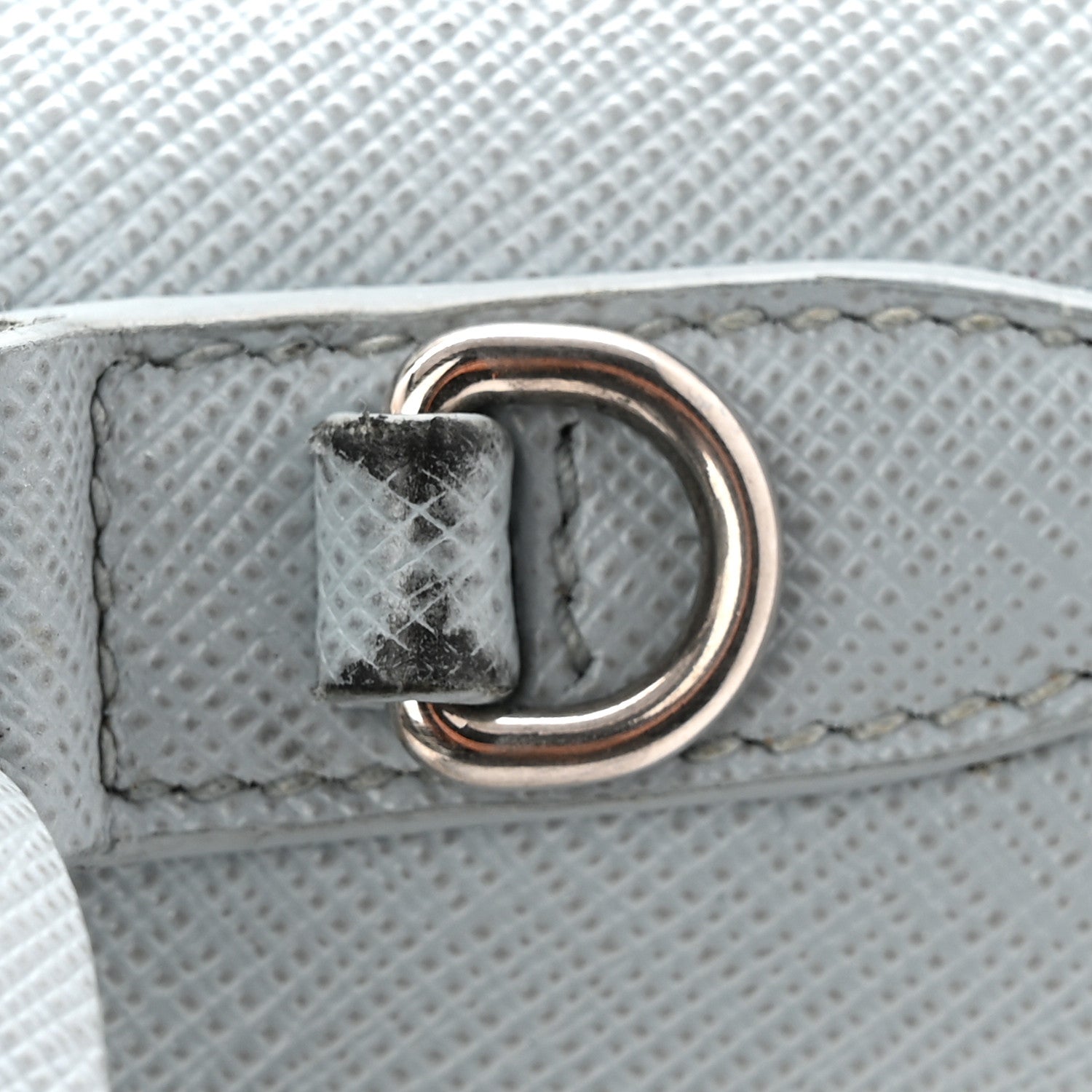 Prada Saffiano Lux Sound Top Handle Light Blue