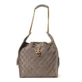 Chanel Suede Quilted Medium Chanel 25 Handbag Dark Grey