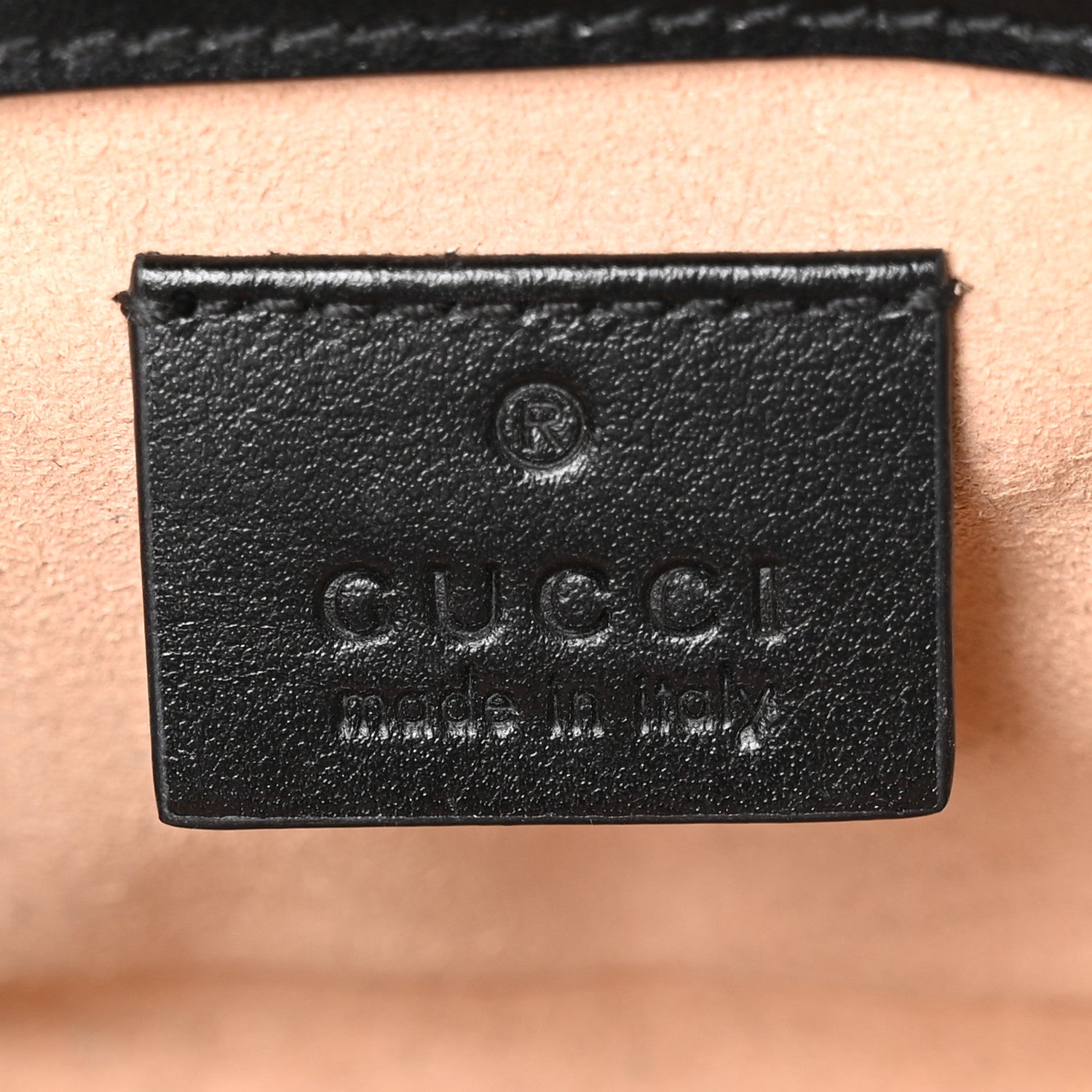 Gucci Calfskin Matelasse Aria Super Mini GG Marmont Shoulder Bag Black