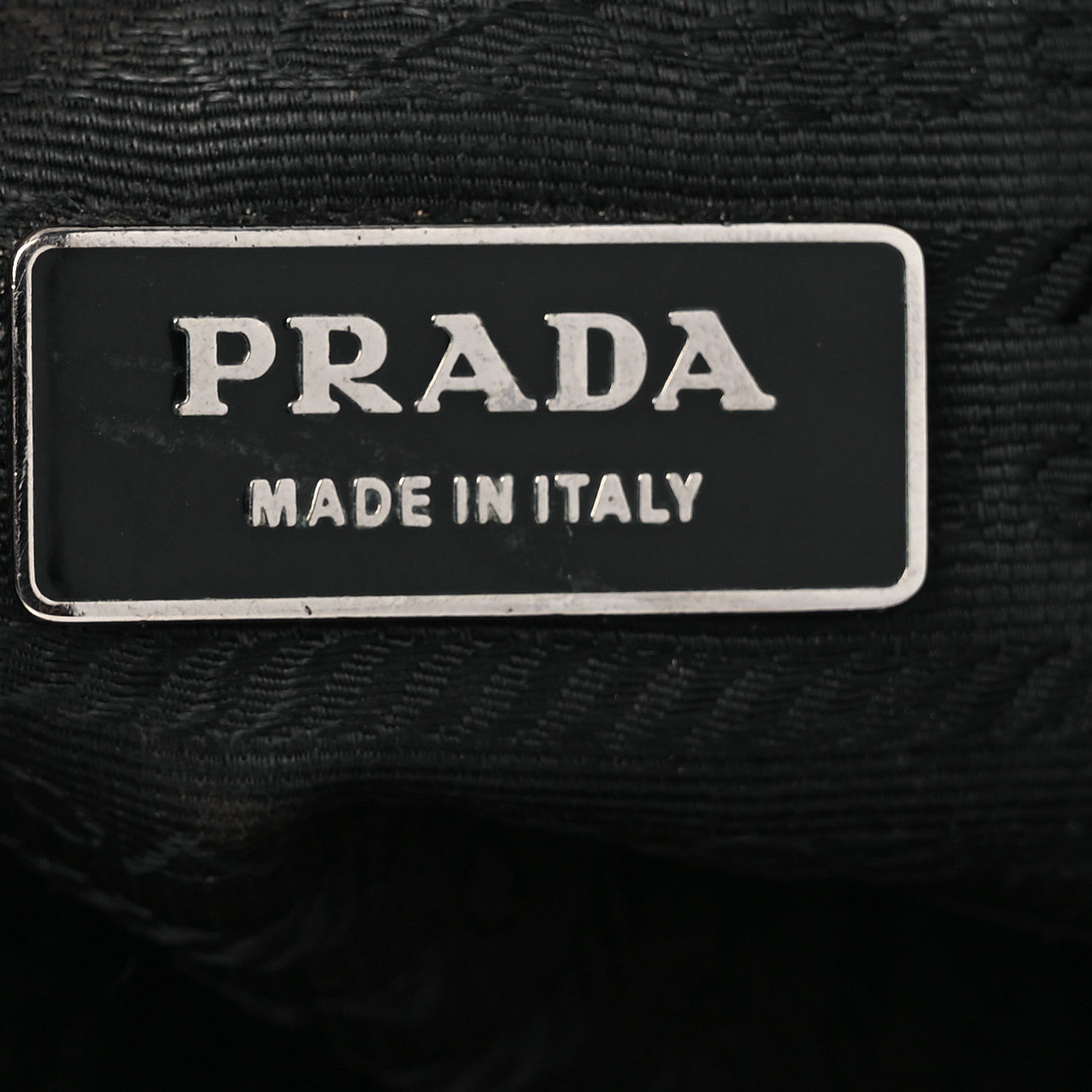 Prada Cinghiale Triangle Tote Black