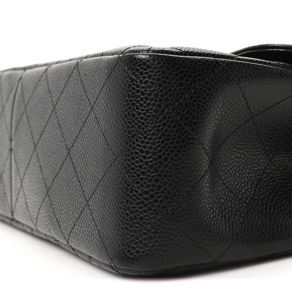 Chanel Caviar Quilted Jumbo Double Flap Black