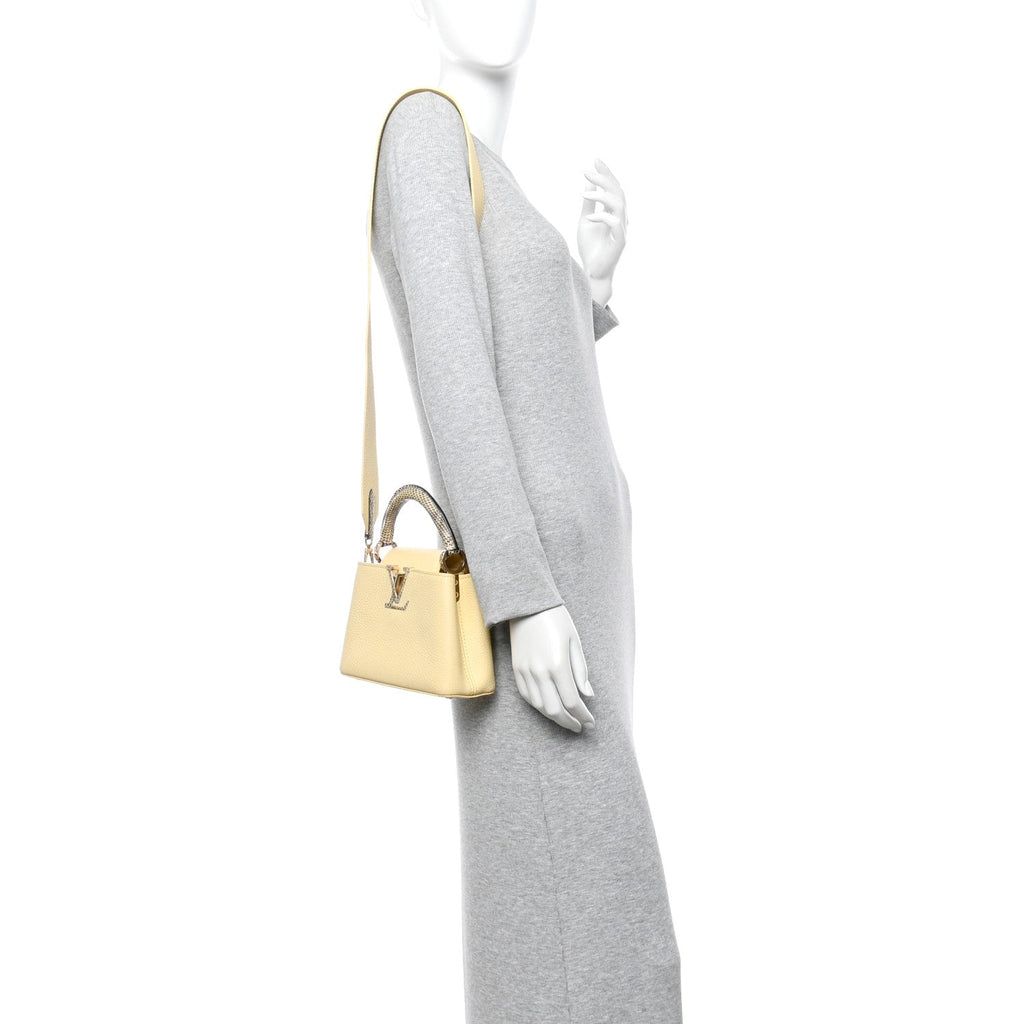 Louis Vuitton Taurillon Snakeskin Mini Capucines Banane