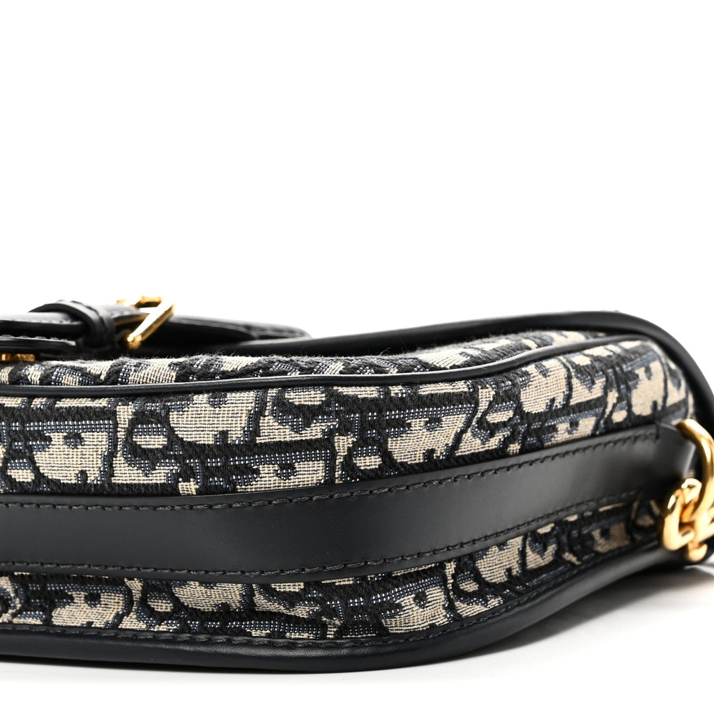 Christian Dior Oblique Medium Bobby Flap Blue