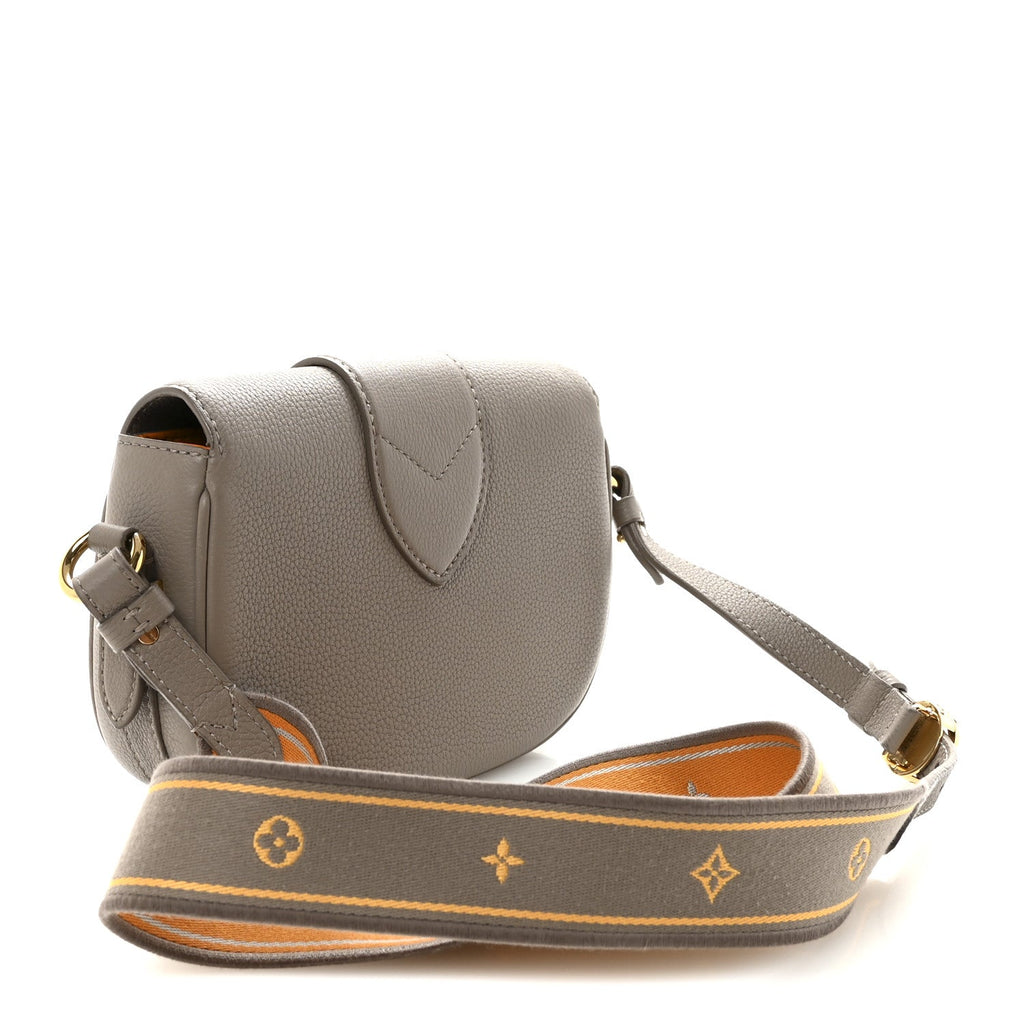 Louis Vuitton Grained Calfskin LV Pont 9 Soft PM Gris
