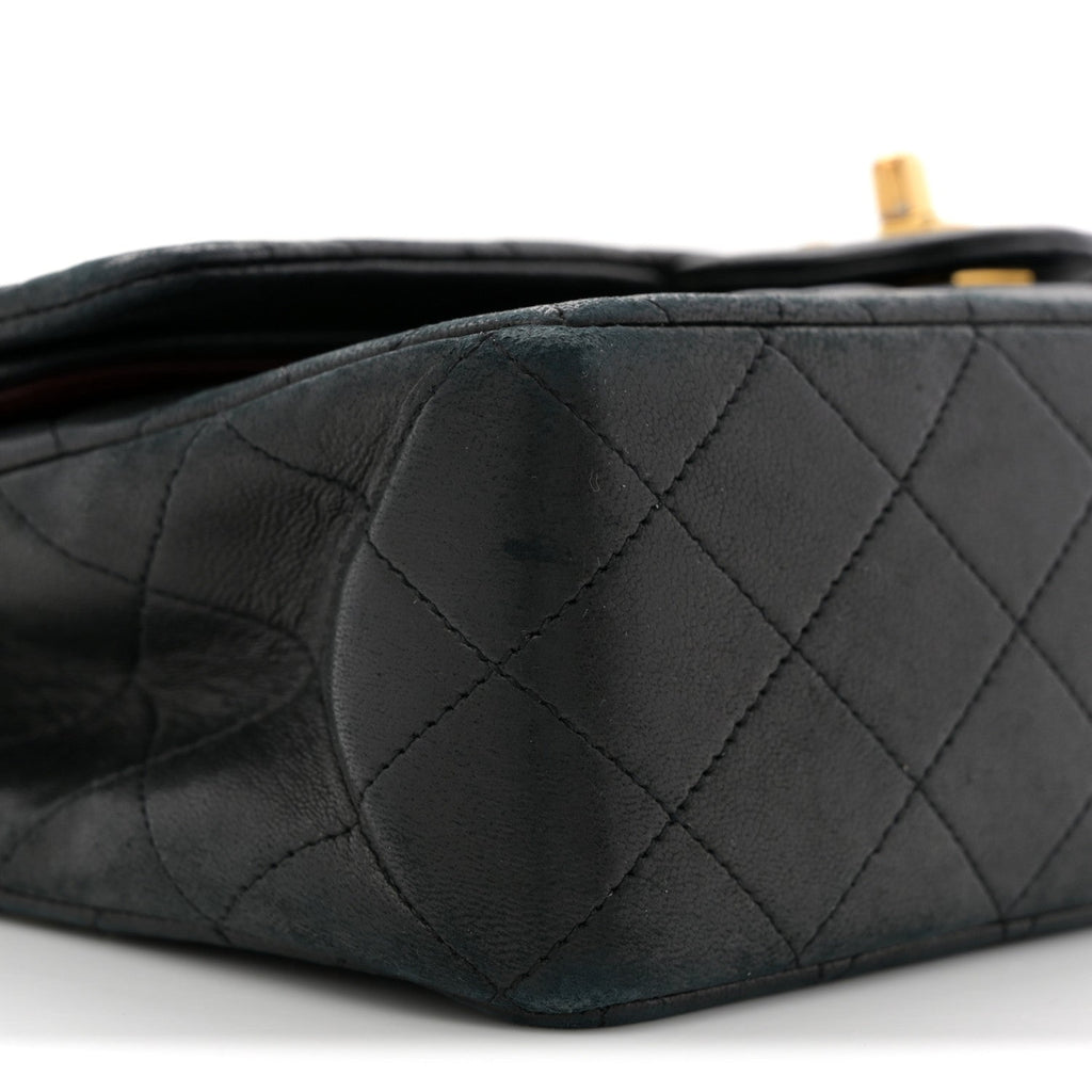 Chanel Lambskin Quilted Medium Double Flap Black