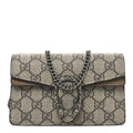 Gucci GG Supreme Monogram Super Mini Dionysus Shoulder Bag Taupe