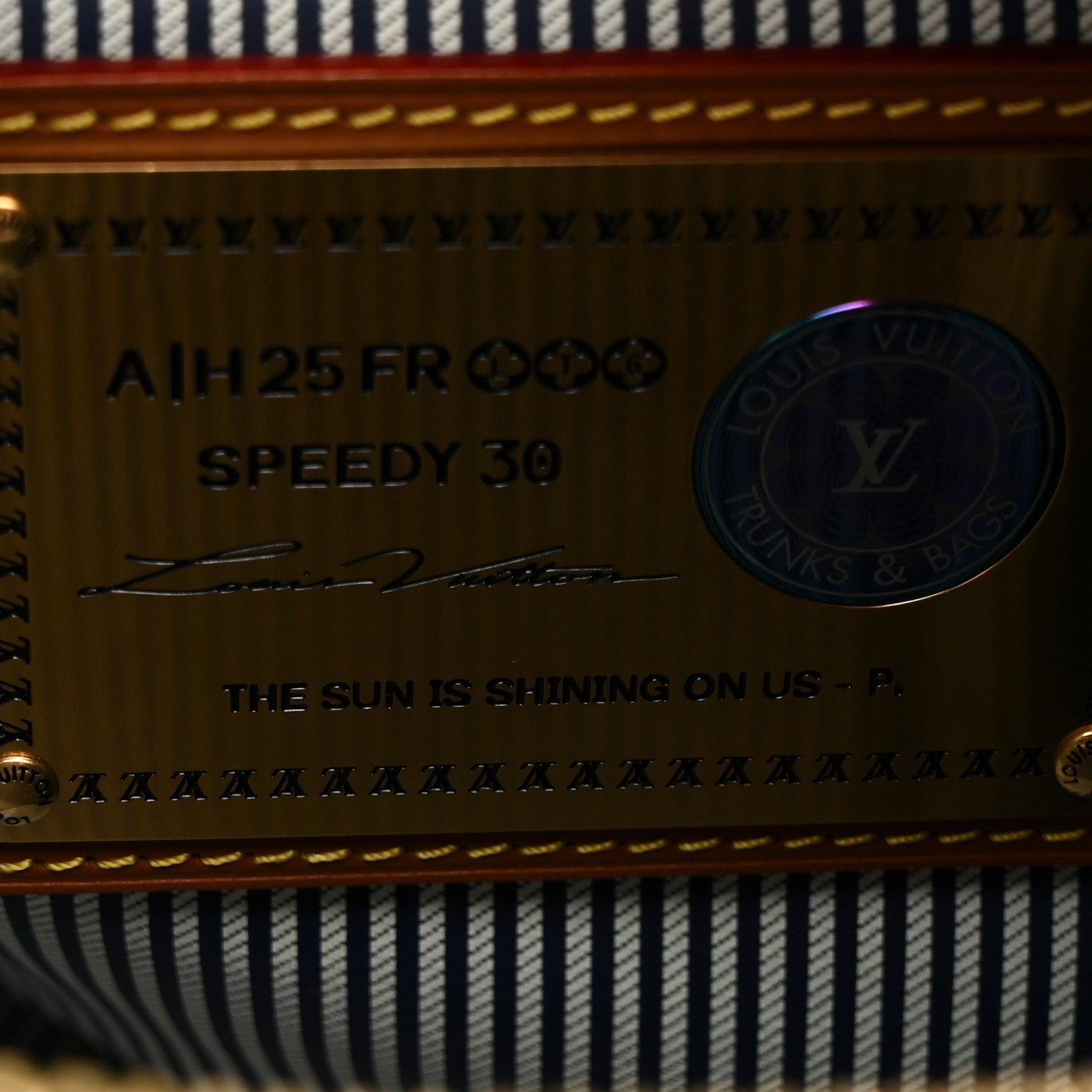 Louis Vuitton Calfskin Monogram Speedy P9 Bandouliere 30 Indigo