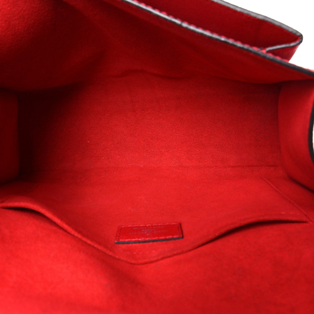 Louis Vuitton Soft Calfskin My Lockme Chain Bag BB Poppy