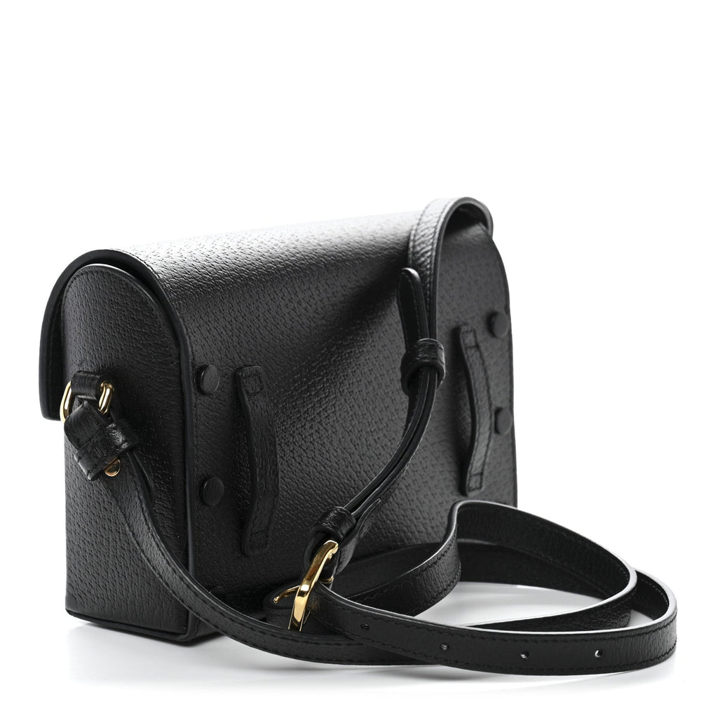 Gucci Calfskin Horsebit 1955 Shoulder Bag Black