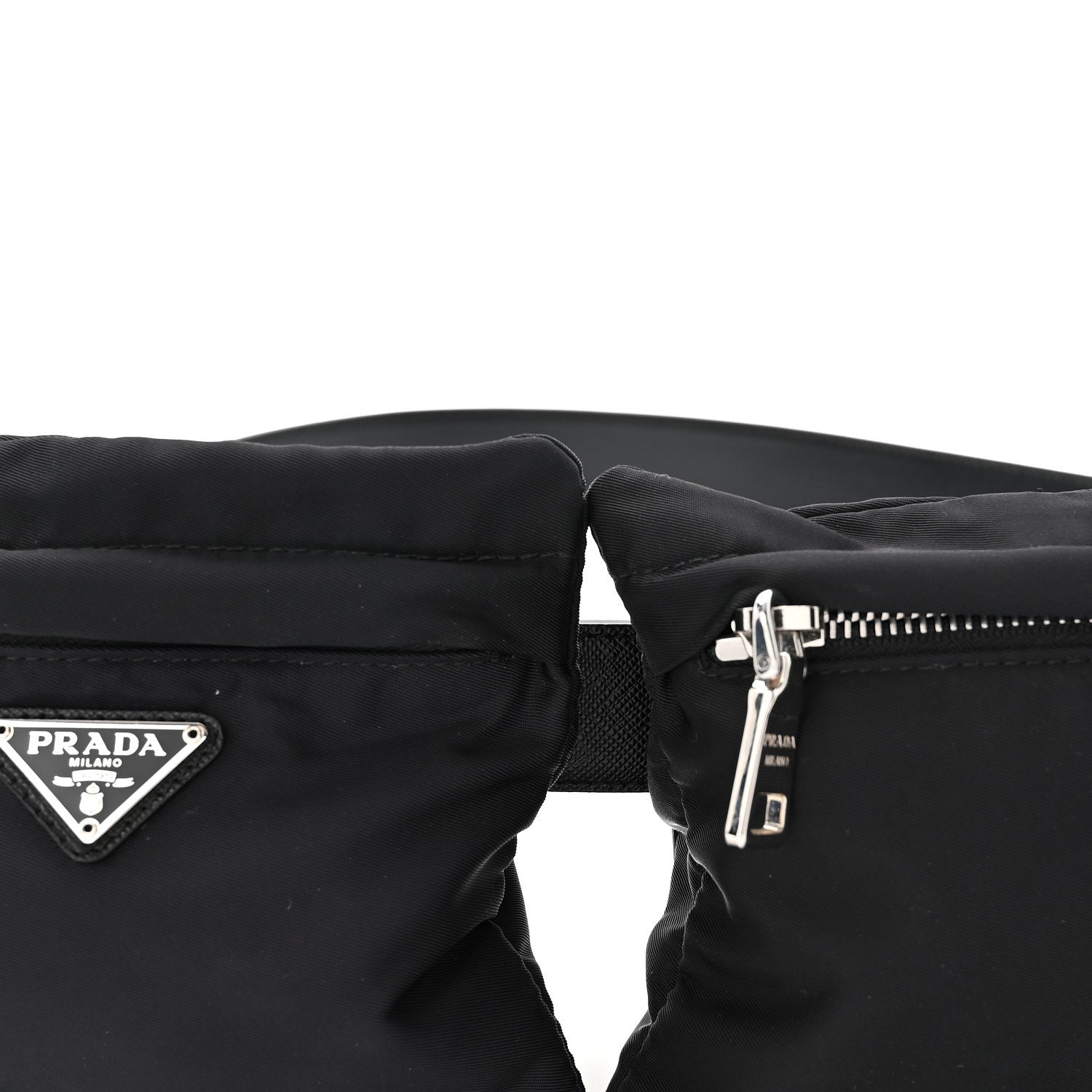 Prada Tessuto Nylon Saffiano Belt Bag 90 36 Black