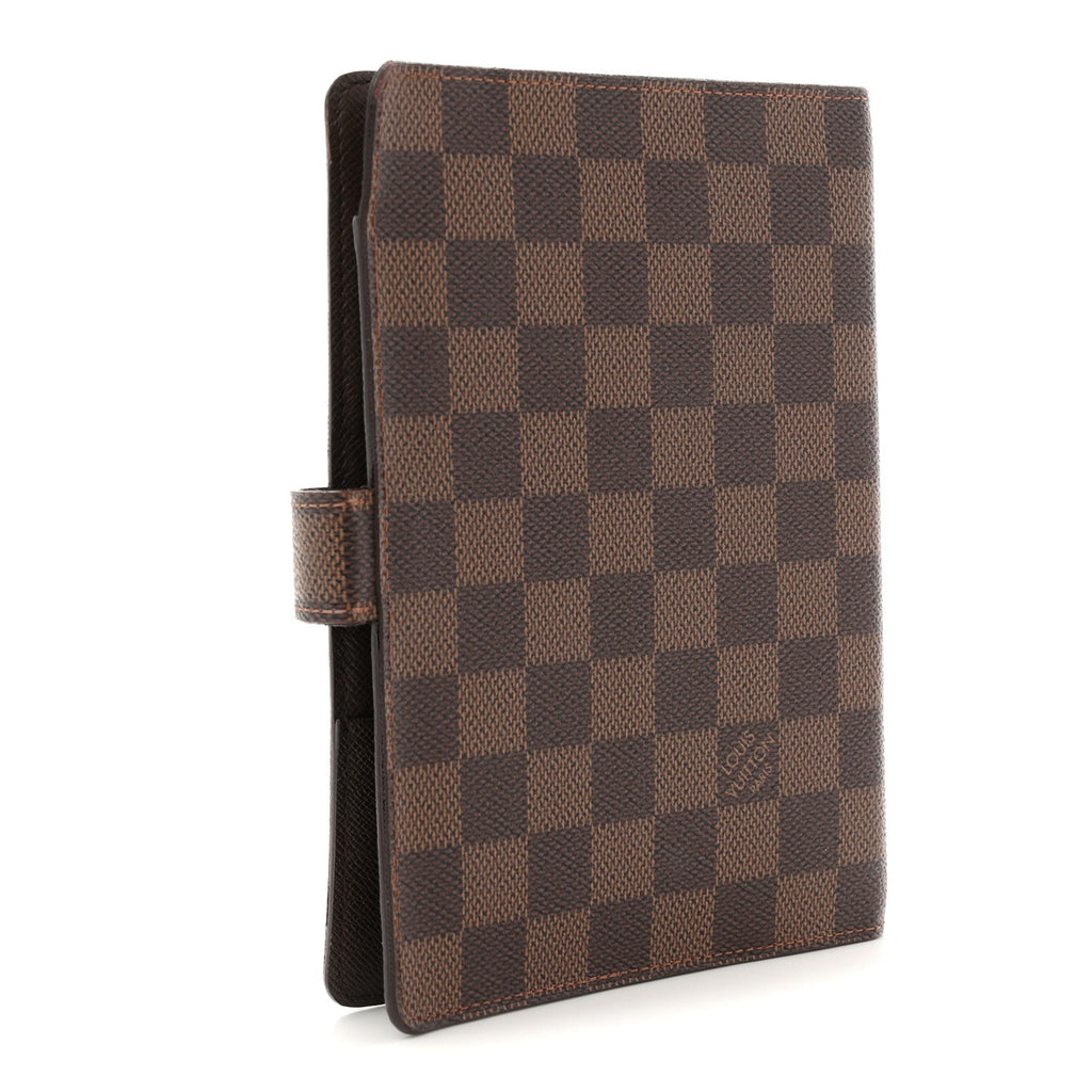 Louis Vuitton Damier Ebene Medium Ring Agenda Cover