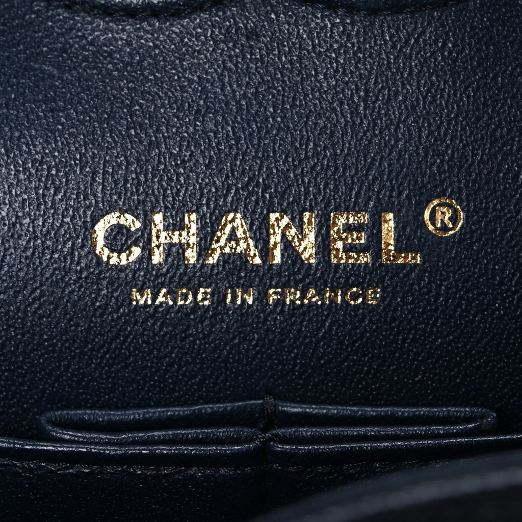 Chanel Caviar Quilted Medium Double Flap Navy