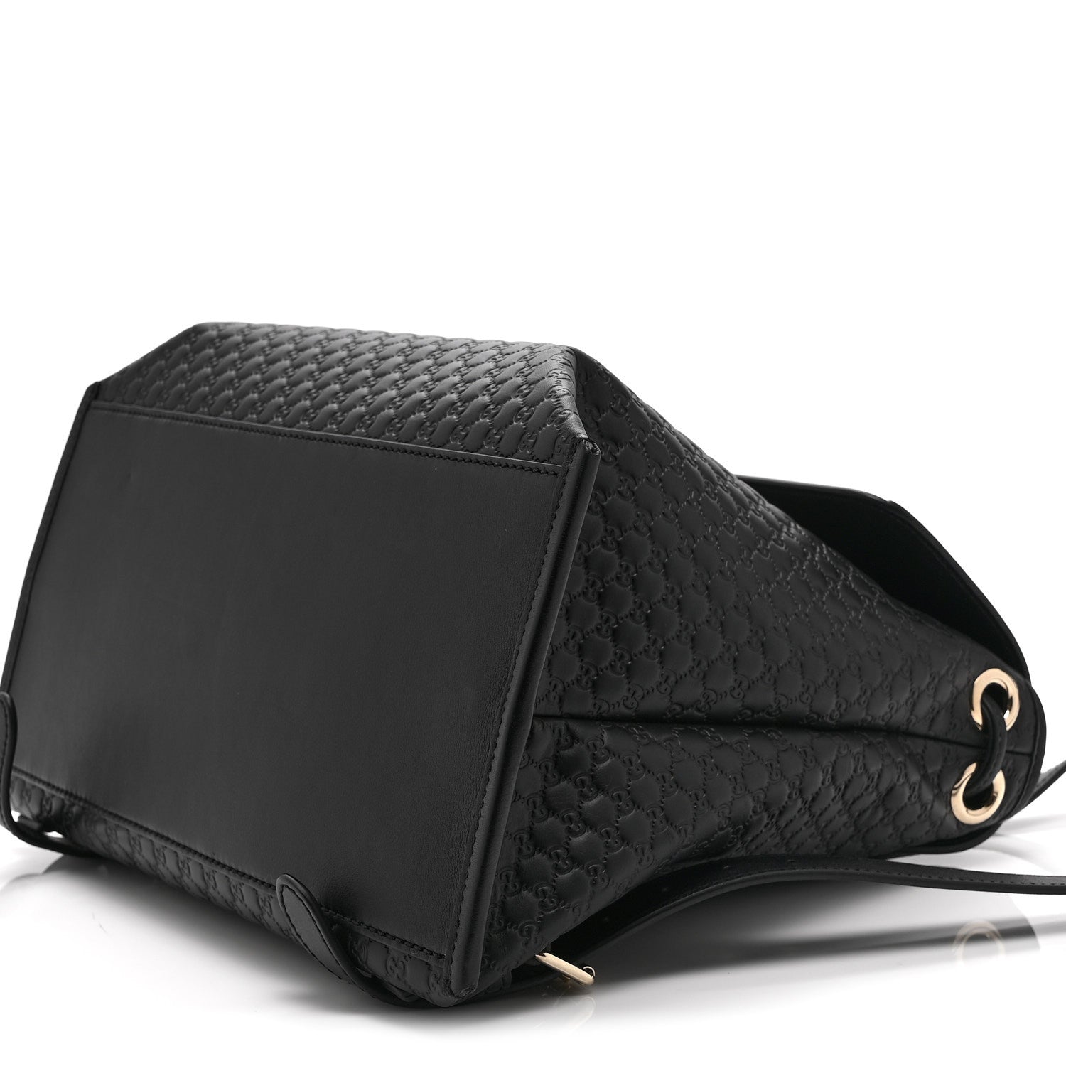 Gucci Microguccissima Drawstring Backpack Black