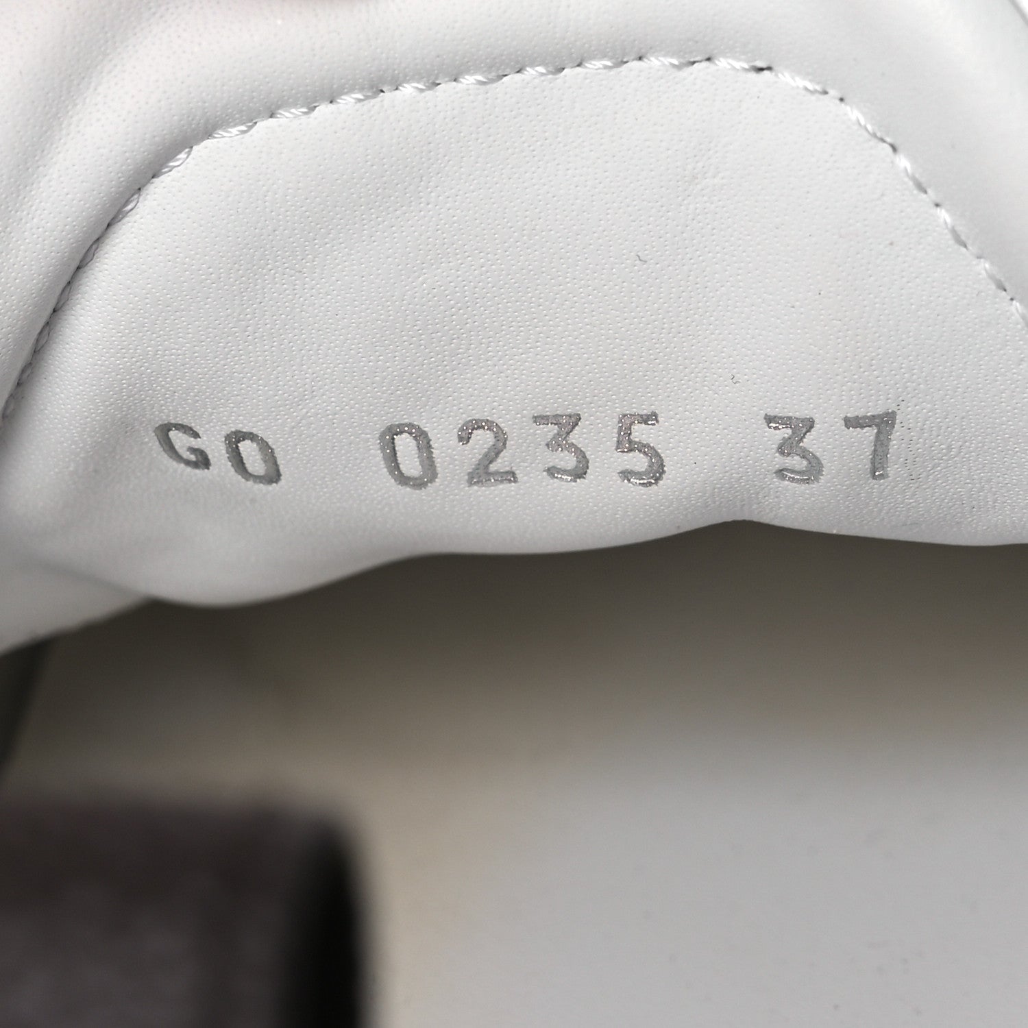 Louis Vuitton Monogram Calfskin Womens LV Sneakerina 37 White