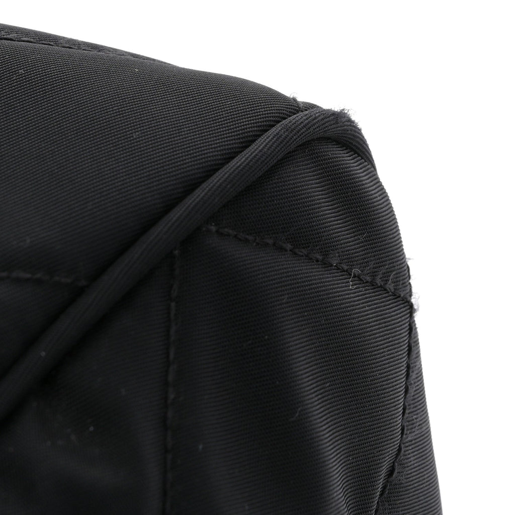 Prada Nylon Tessuto Impuntu Quilted Shoulder Bag Black