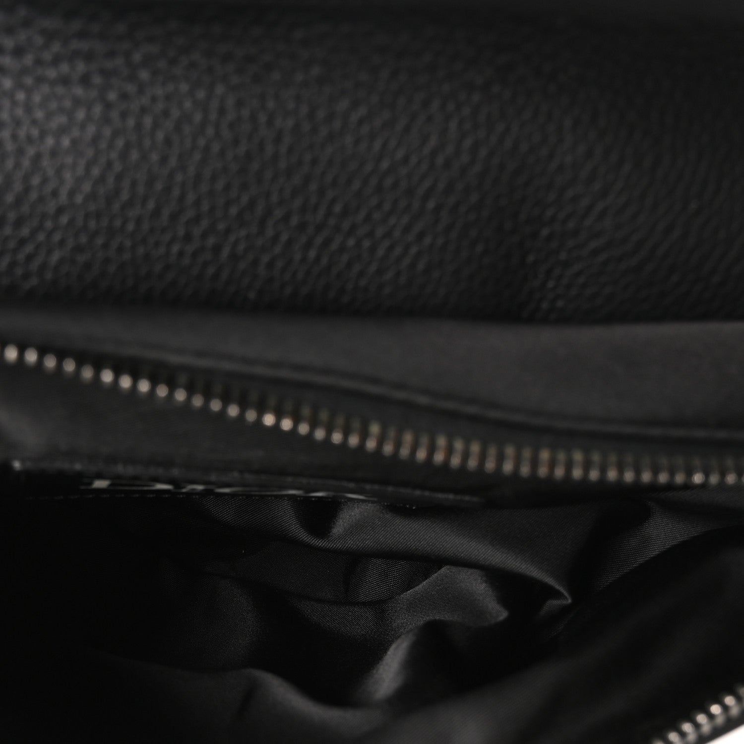 Christian Dior X Sacai Grained Calfskin Technical Fabric Mens Saddle Bag Black