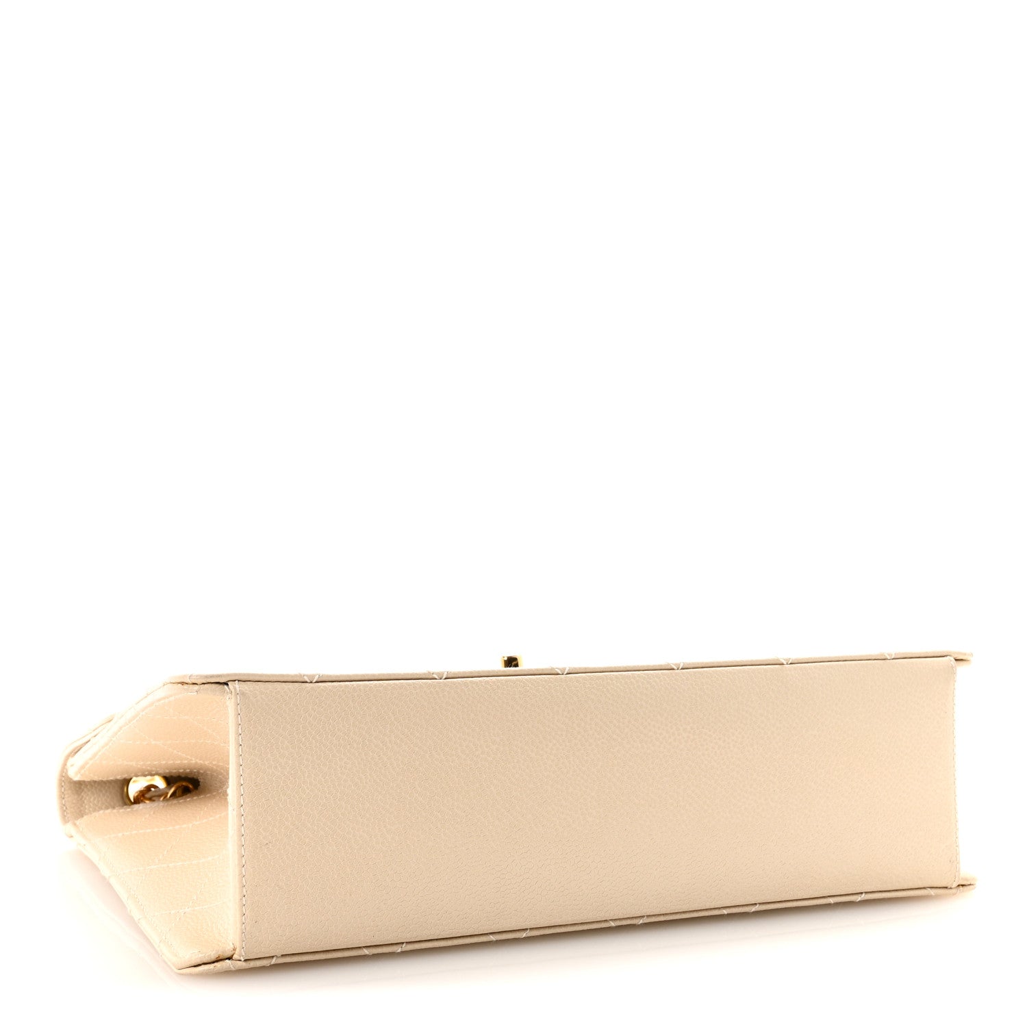Chanel Caviar Stitch Medium Single Flap Beige Clair