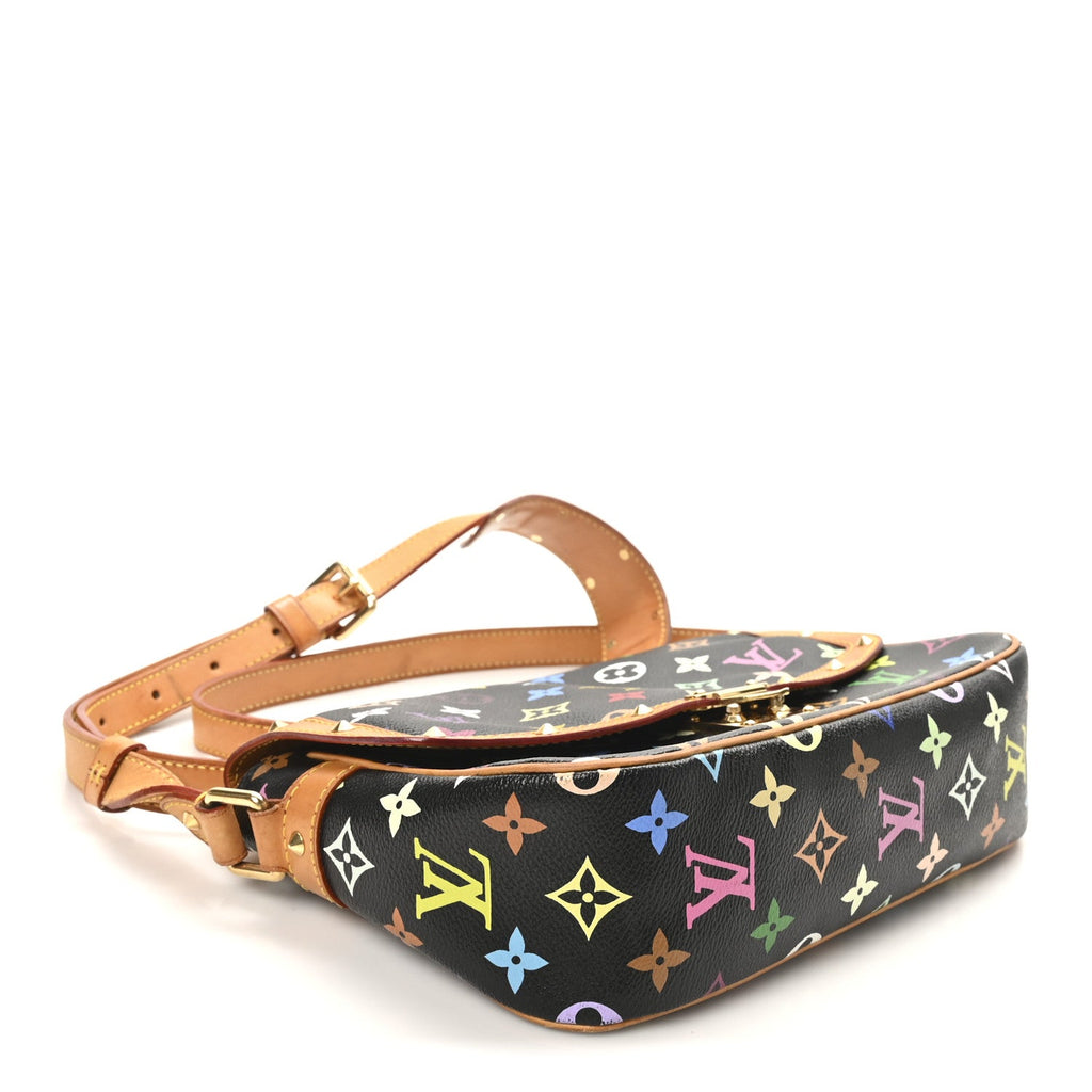 Louis Vuitton Monogram Multicolor Sologne Black
