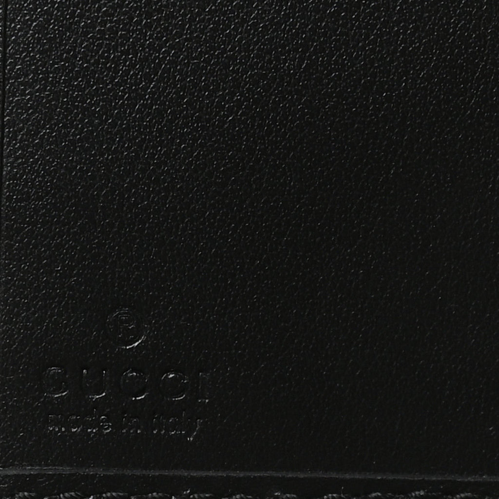 Gucci Calfskin Matelasse GG Marmont Card Case Wallet Black