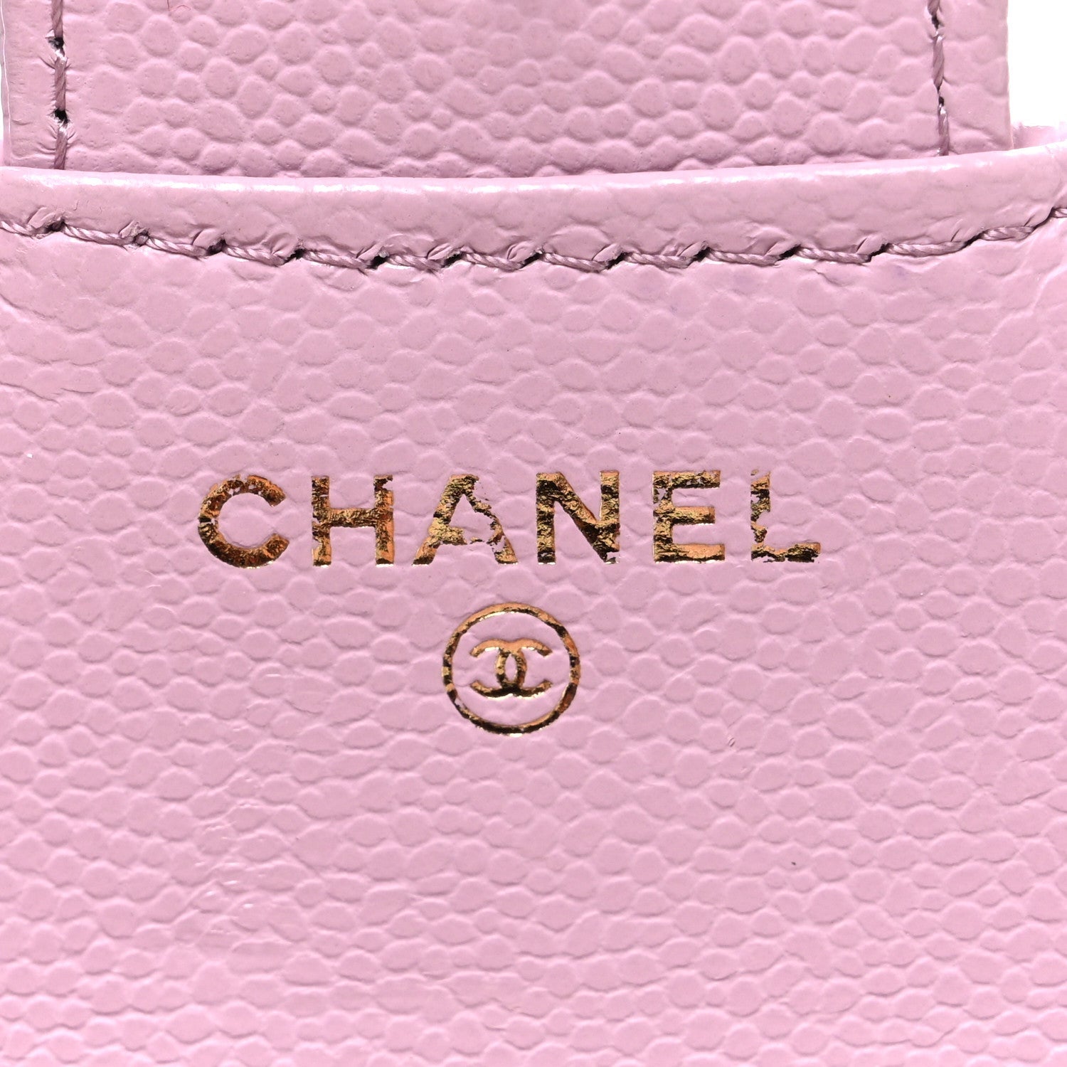 Caviar Quilted Compact Flap Wallet Light Pink