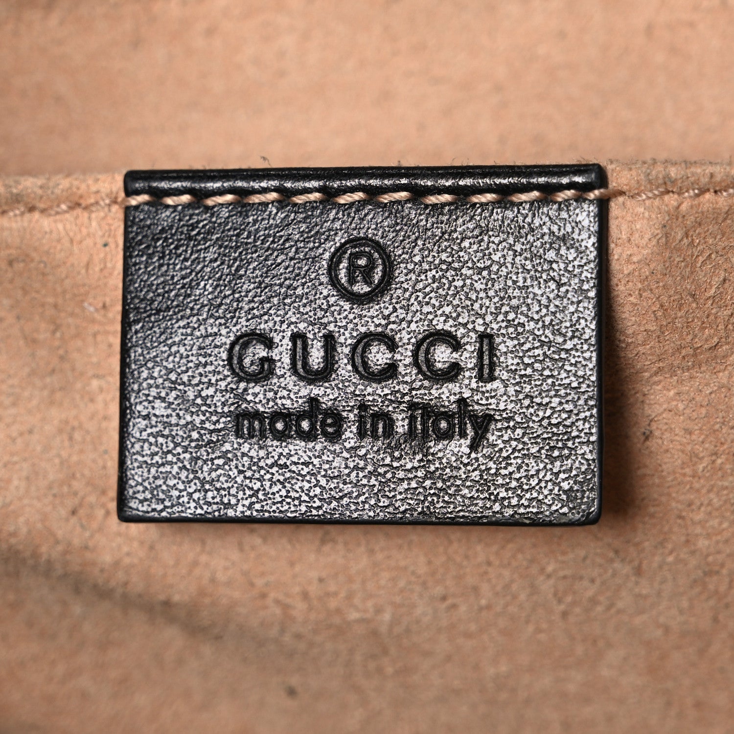 Gucci Calfskin Matelasse Small GG Marmont Chain Shoulder Bag Black