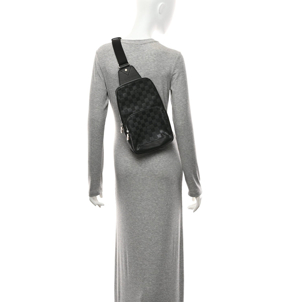 Louis Vuitton Damier Graphite Avenue Sling Bag Onyx Silver