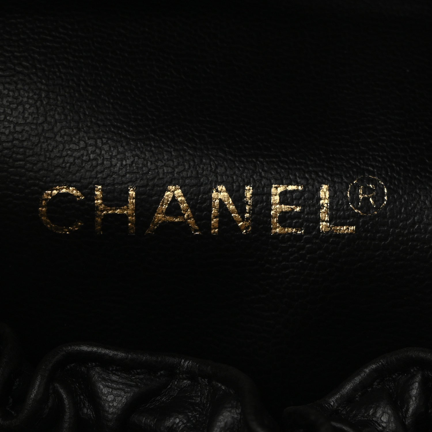 Lambskin Vanity Cosmetic Bag Black