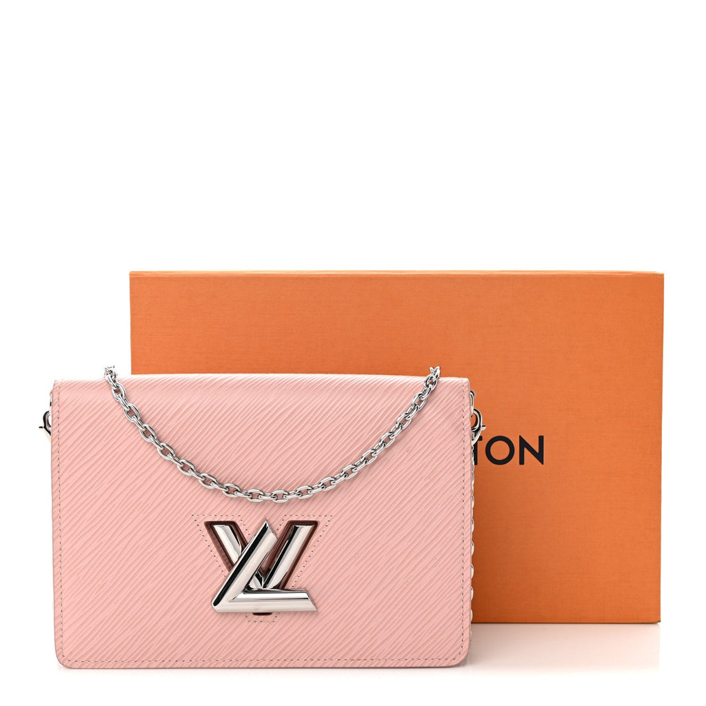 Louis Vuitton Epi Twist Belt Chain Wallet Rose Ballerine