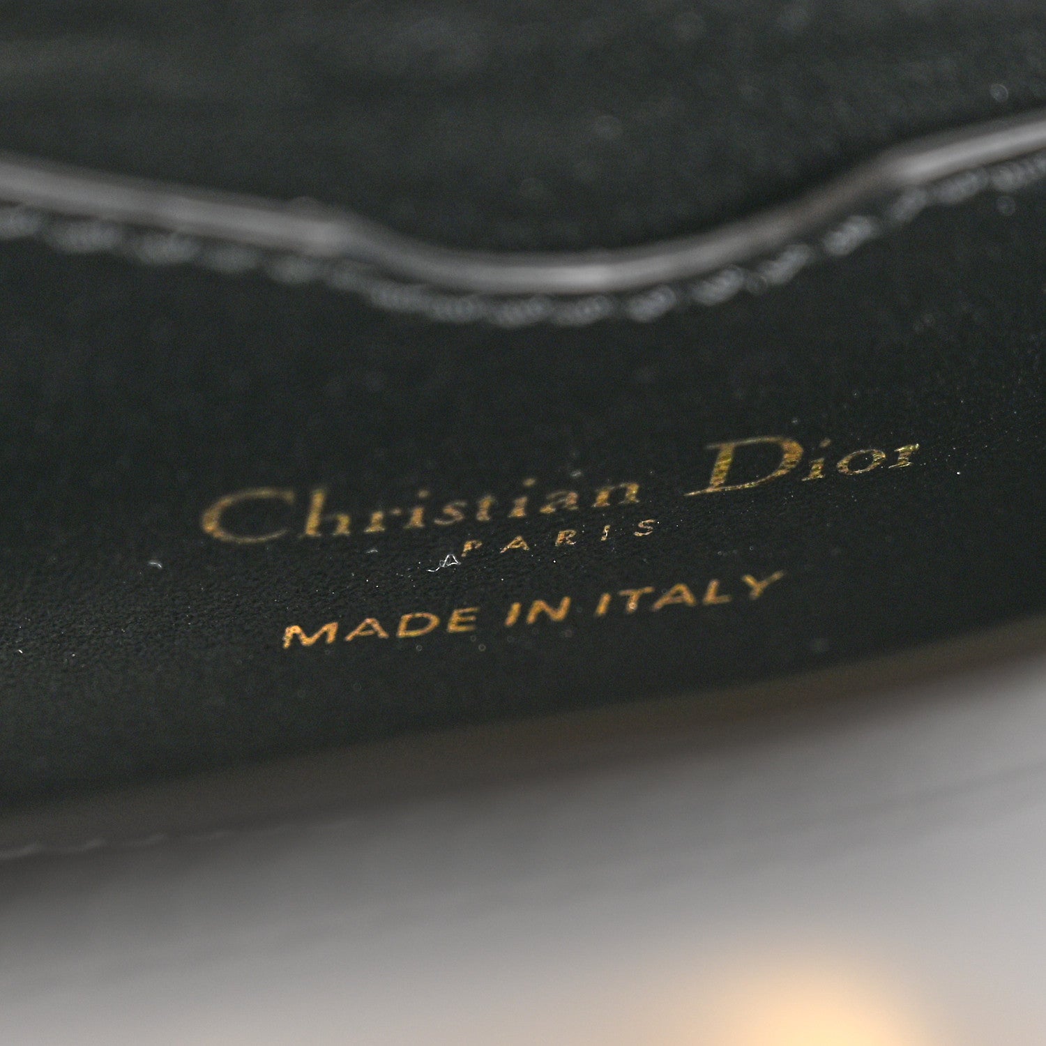 Christian Dior Smooth Calfskin Micro 30 Montaigne Flap Bag Black