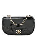 Chanel Patent Calfskin Quilted Mini Flap Black