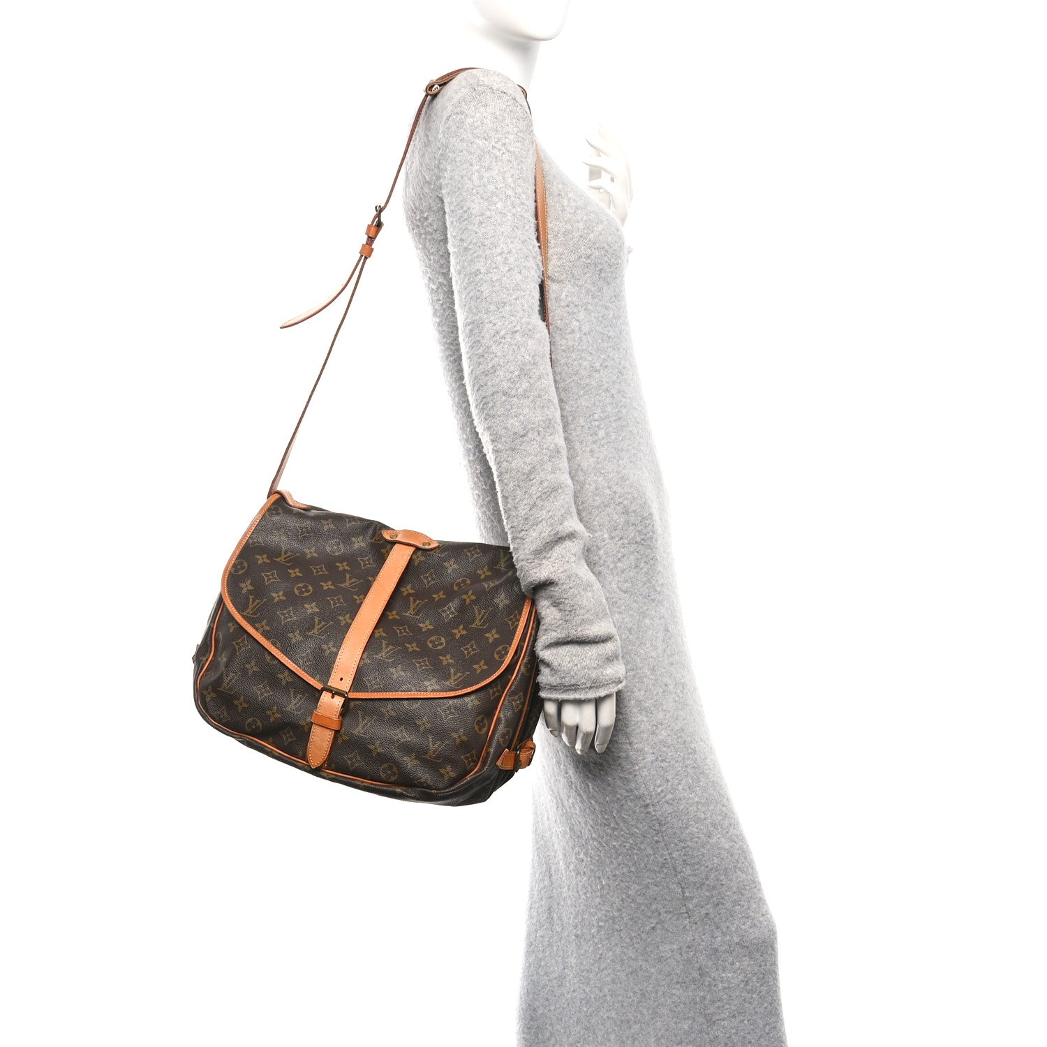 Louis Vuitton Monogram Saumur 35