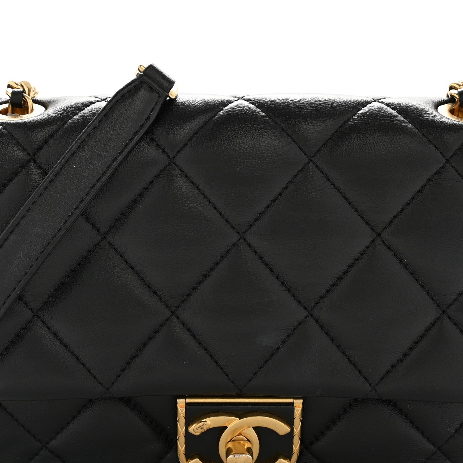 Chanel Lambskin Quilted Mini Flap Black