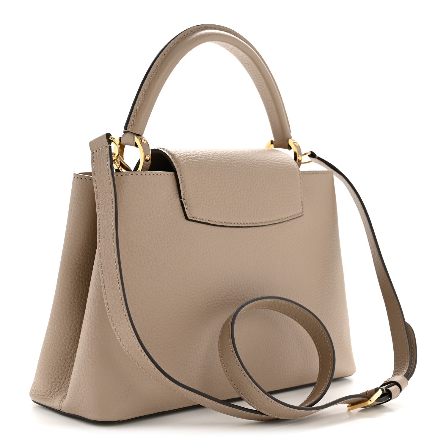 Louis Vuitton Taurillon Capucines PM Galet