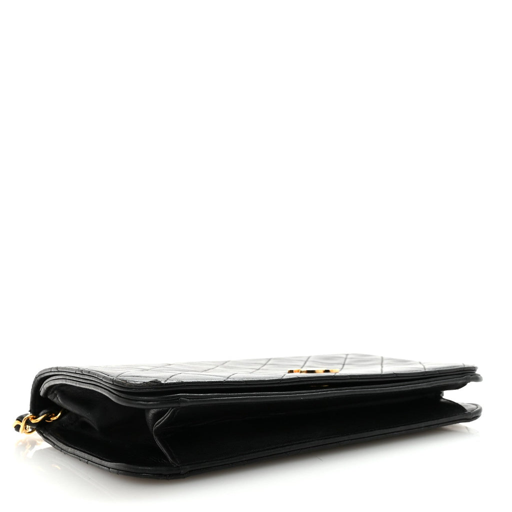 Chanel Lambskin Quilted Small Single Flap Bag Black