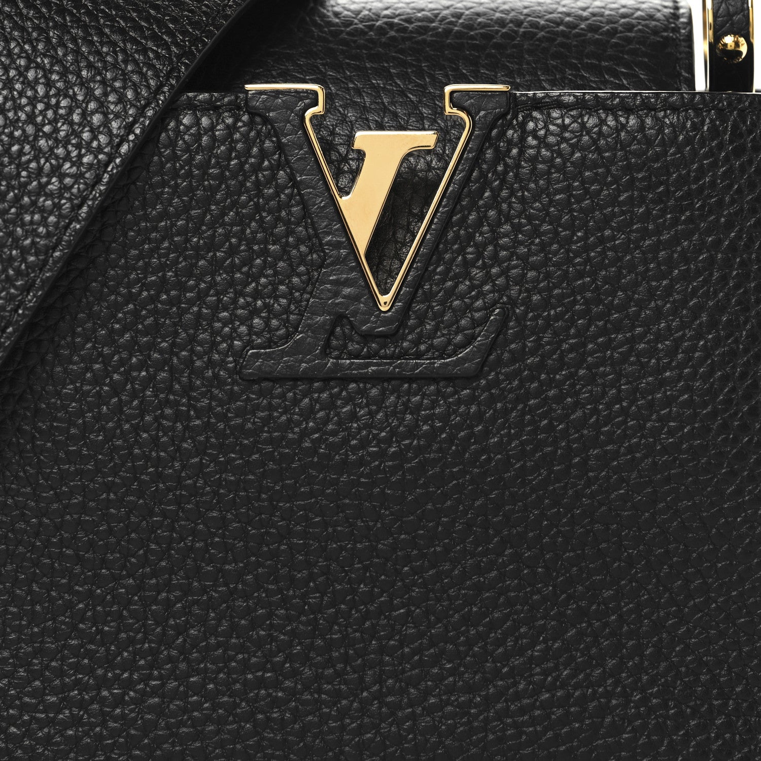 Louis Vuitton Taurillon Mini Capucines Black