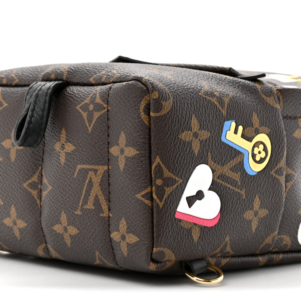 Louis Vuitton Monogram Love Lock Palm Springs Backpack Mini