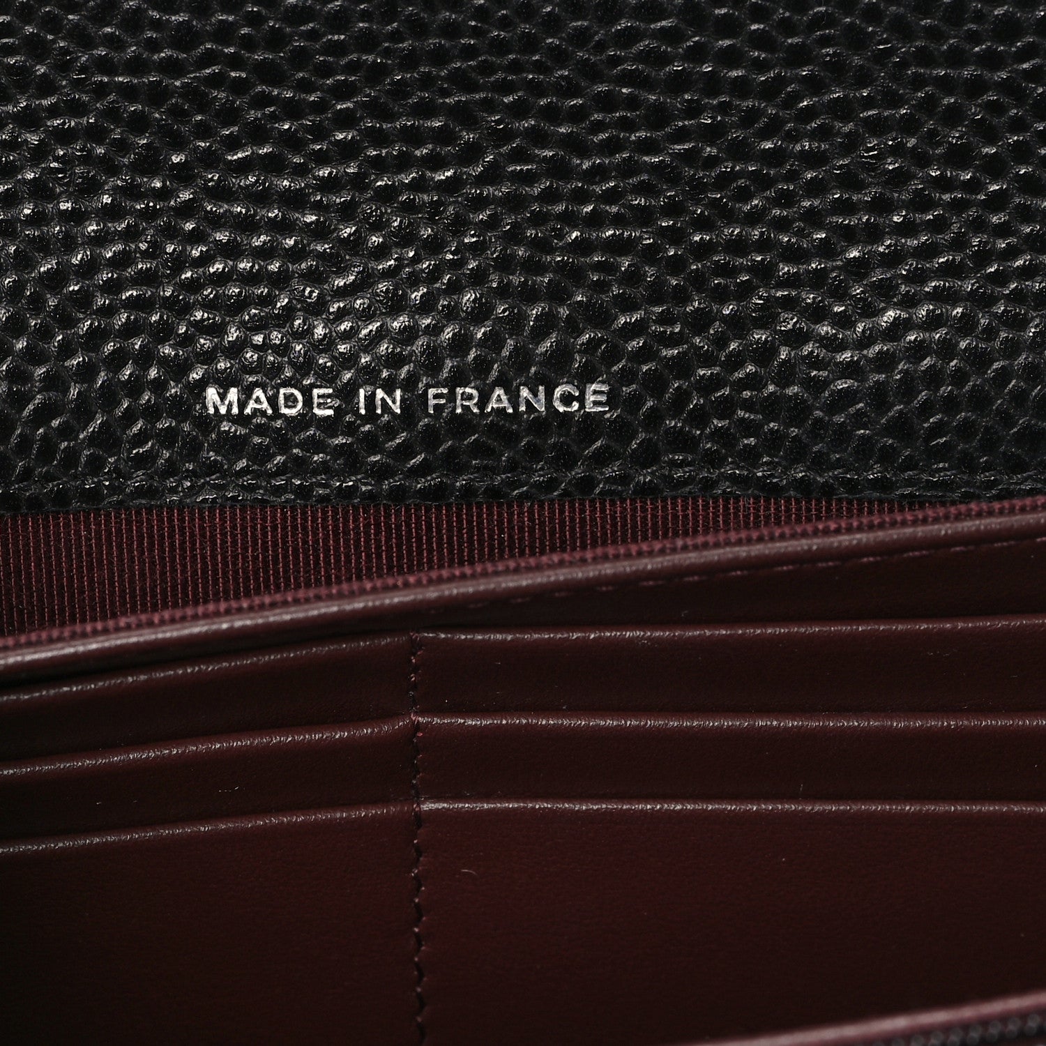 Caviar Quilted Large Gusset Flap Wallet Black