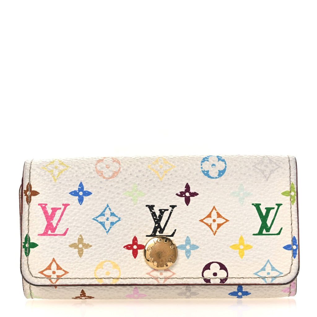 Louis Vuitton Monogram Multicolor Multicles 4 Key Holder White