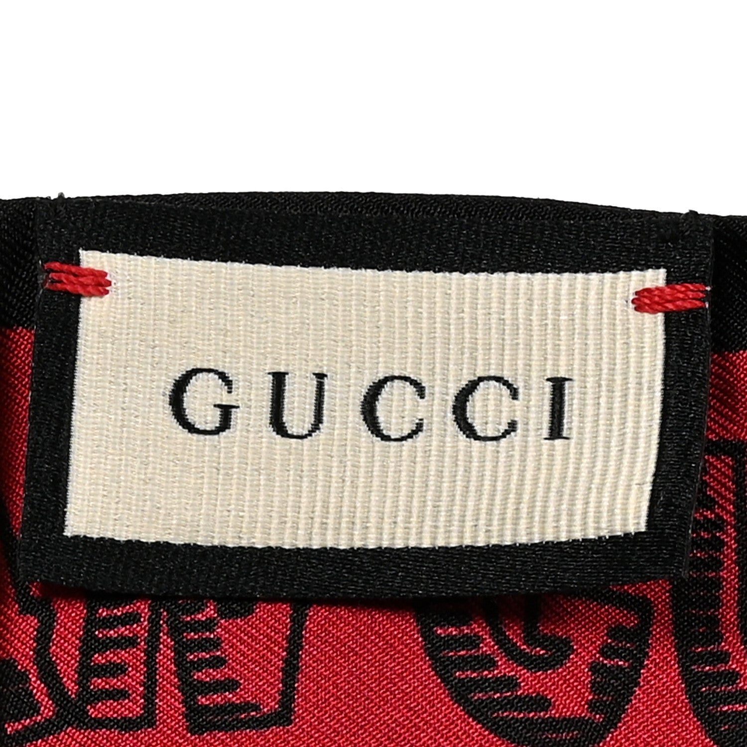 Gucci Silk Twill Haway Neck Bow Scarf Black