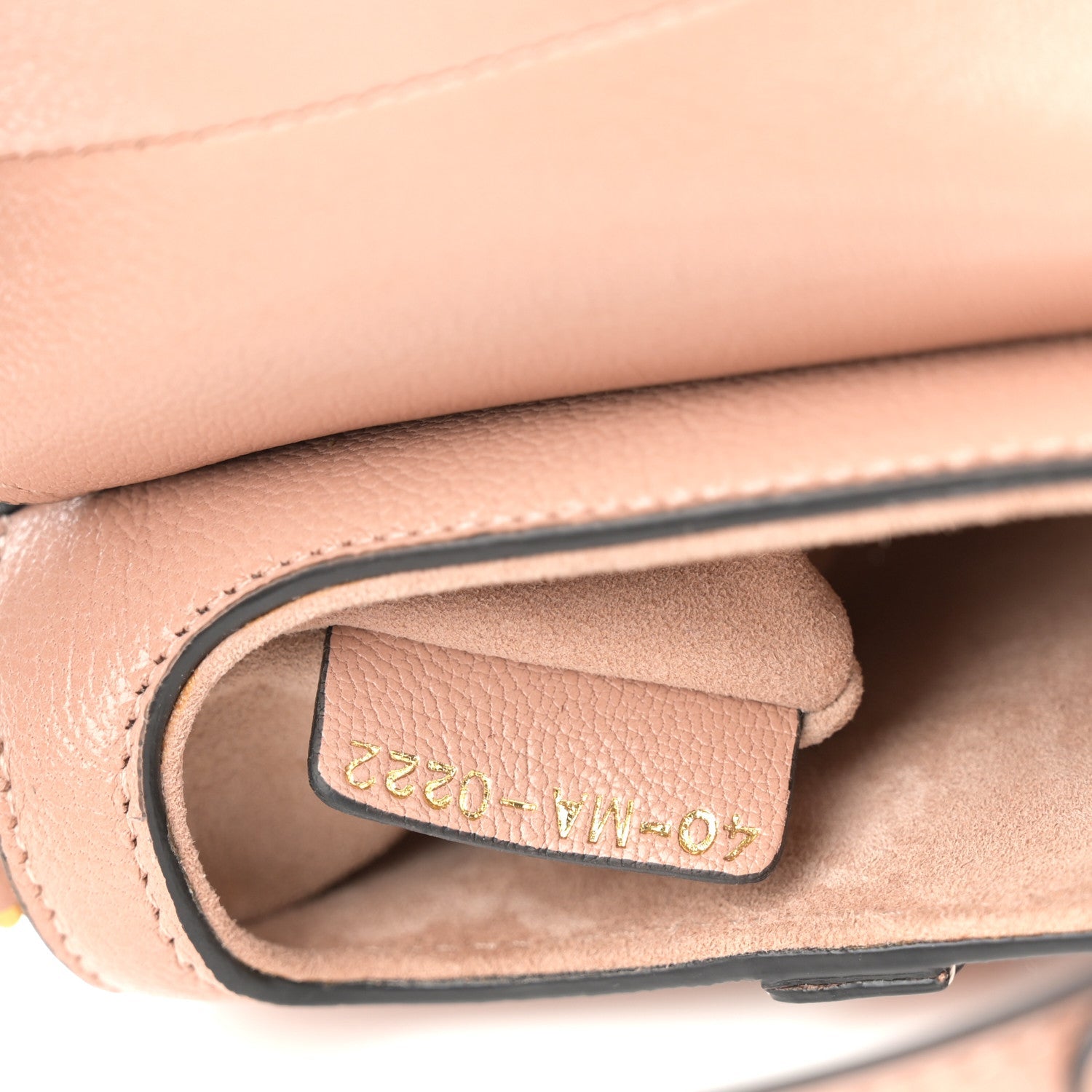 Christian Dior Goatskin Micro Saddle Bag Rose Des Vent