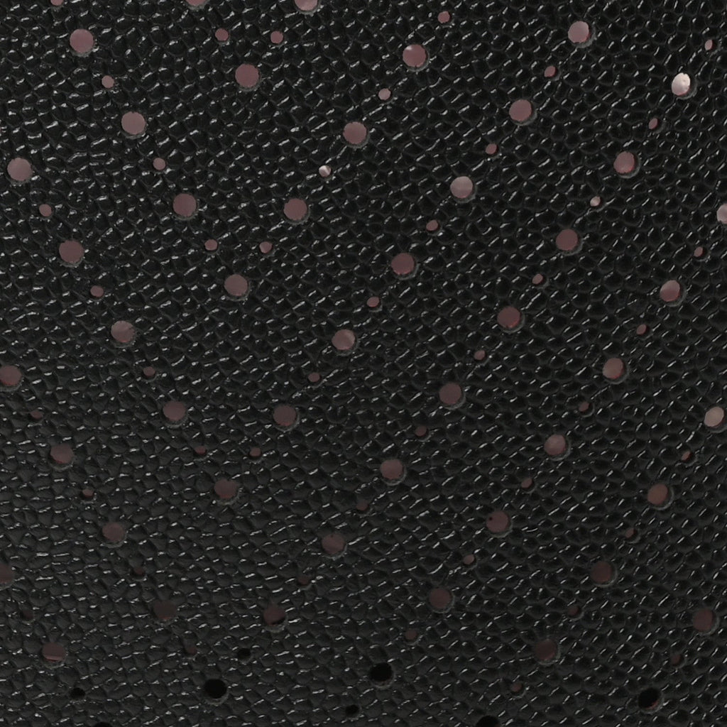 Chanel Perforated Grained Calfskin Large Shopping Tote Black