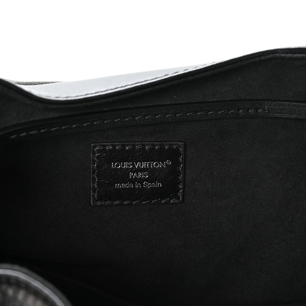 Louis Vuitton Lambskin Monogram Montsouris Vibe PM Black