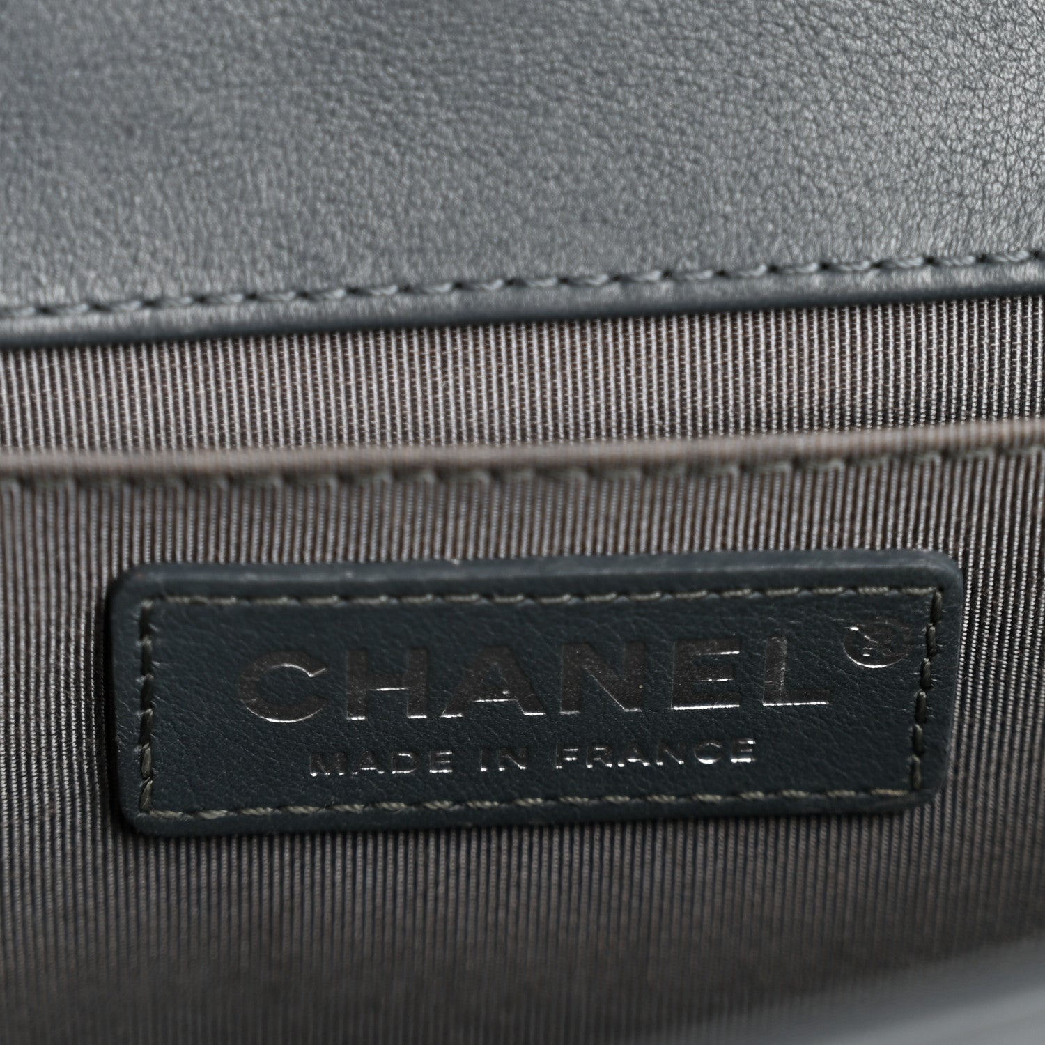 Chanel Calfskin Chevron Quilted New Medium Boy Flap Dark Navy Blue