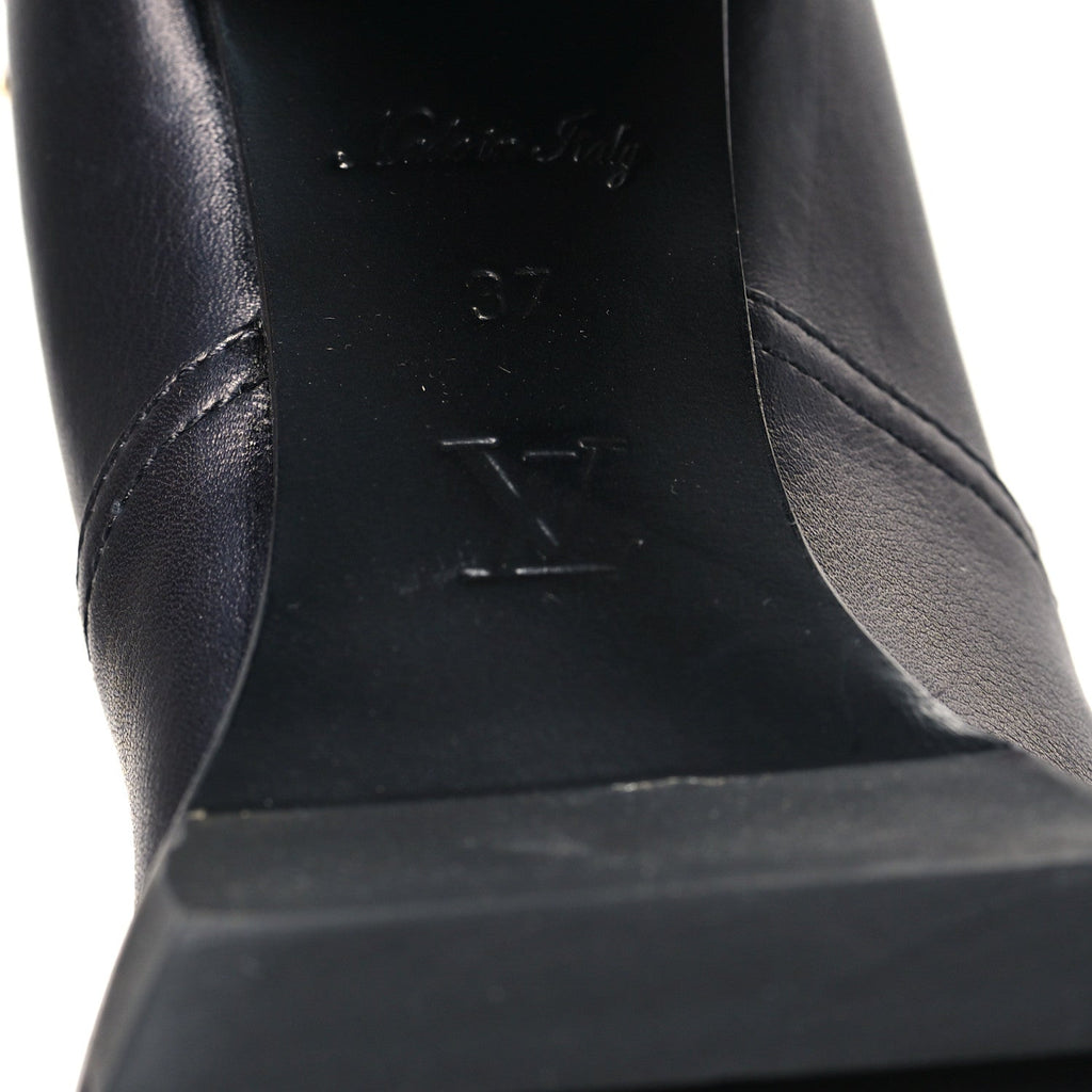 Louis Vuitton Calfskin Monogram Star Trail Ankle Boots 37 Black
